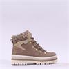 Rieker Tex Platform Knitted Cuff Boot - Beige Combi